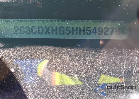 2017 Dodge Charger Sxt Rwd из США, поврежденный, VIN 2C3CDXHG5HH549278